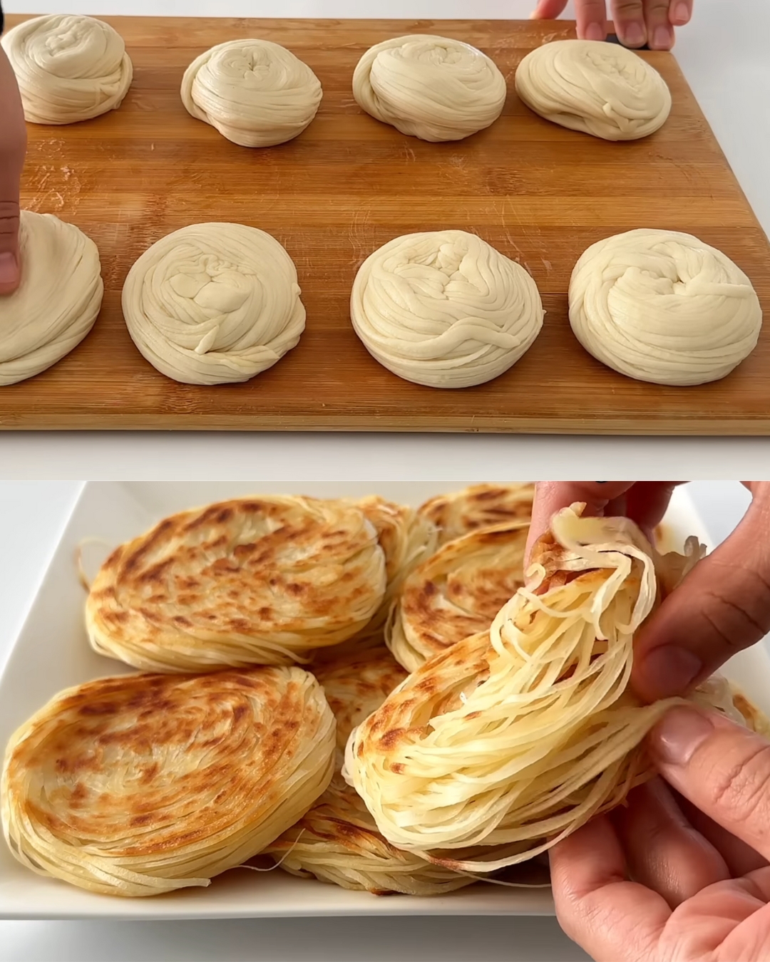 Homemade Flatbread with Butter and Oil