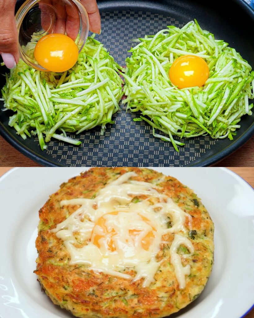 Zucchini Pancakes with Fresh Herbs and Cheese