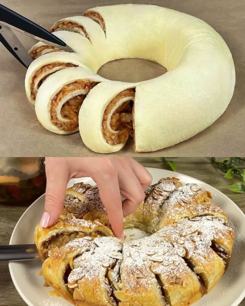 Apple Cinnamon Puff Pastry Tart