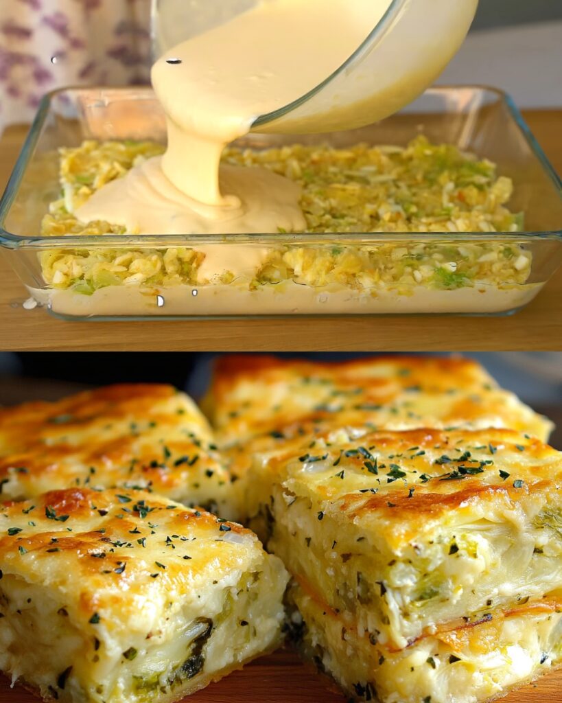 Cabbage and Egg Bake with Cheese