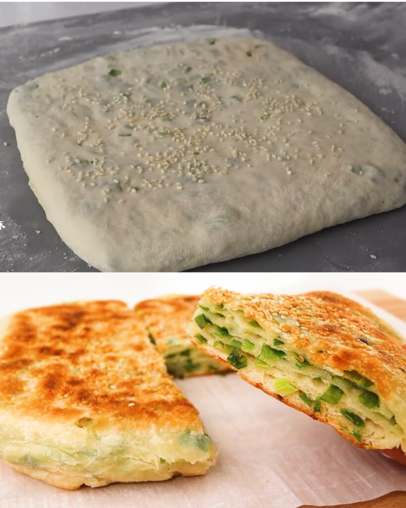Cheese Stuffed Green Onion Buns