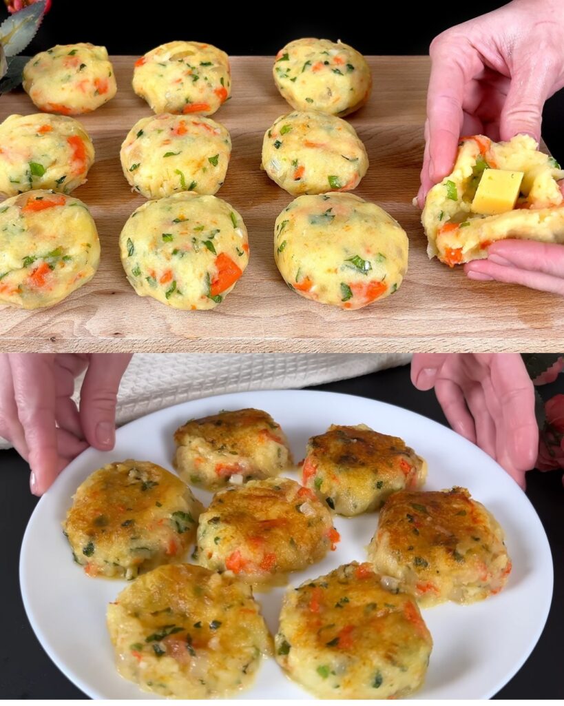 Cheesy Potato and Carrot Patties