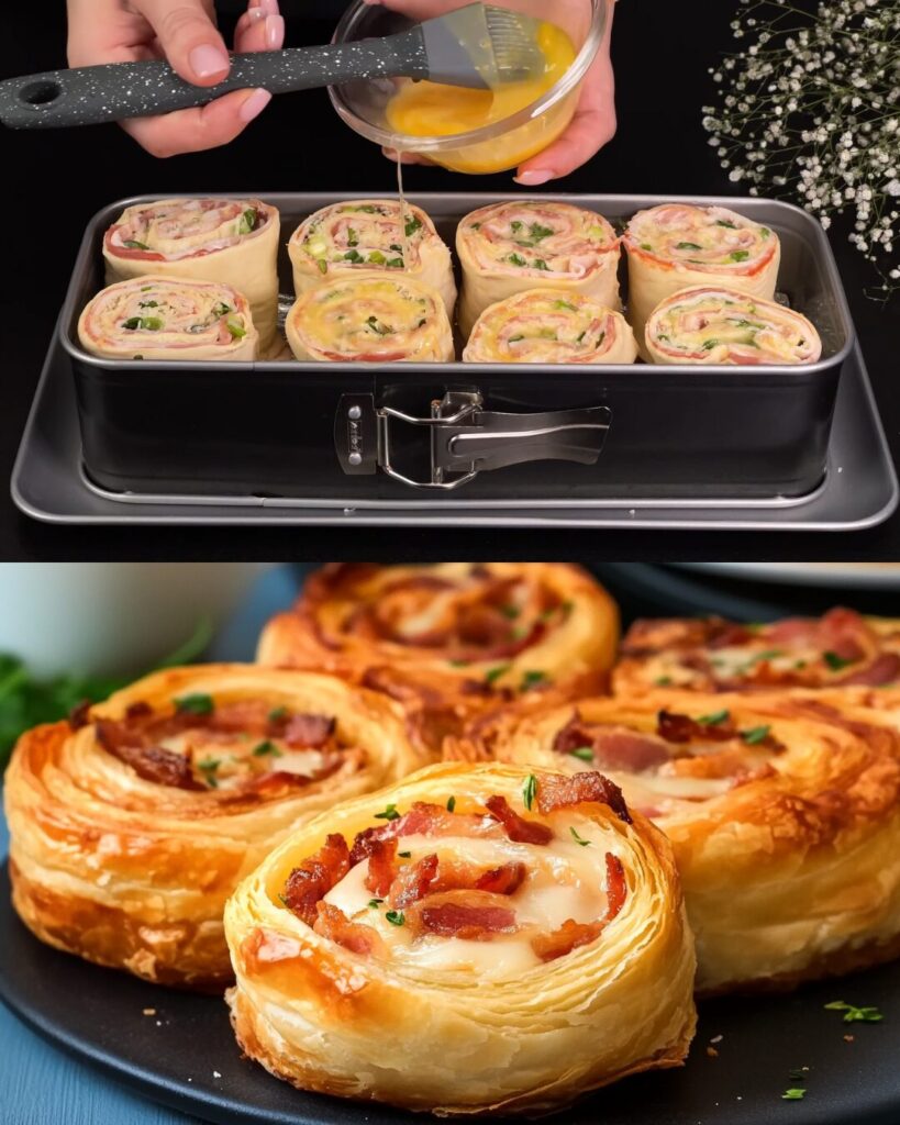 Cheesy Bacon Puff Pastry Snails: A Savory Snack or Appetizer
