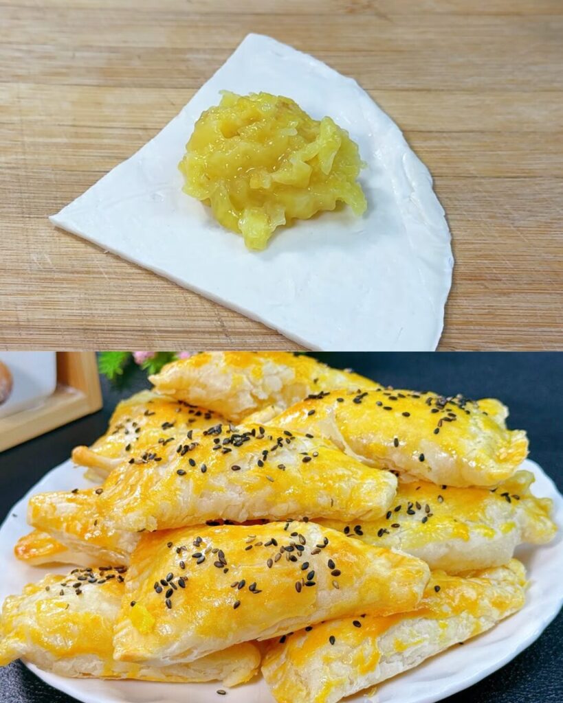 Pineapple Puff Pastry Delight: A Sweet and Flaky Treat