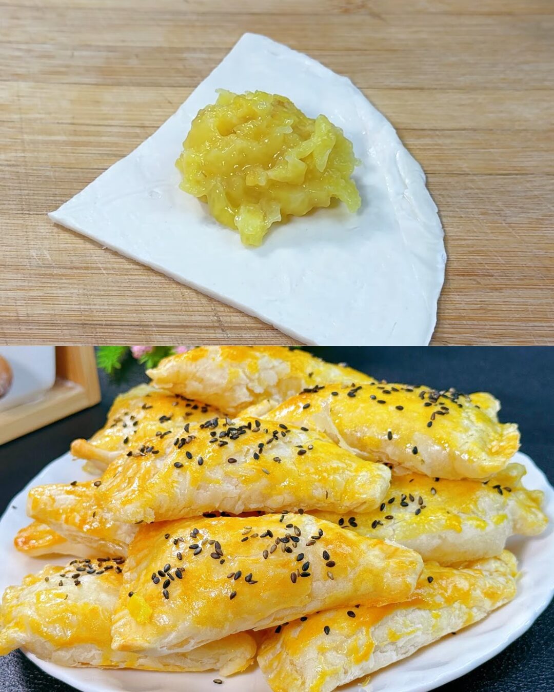 Pineapple Puff Pastry Delight: A Sweet and Flaky Treat