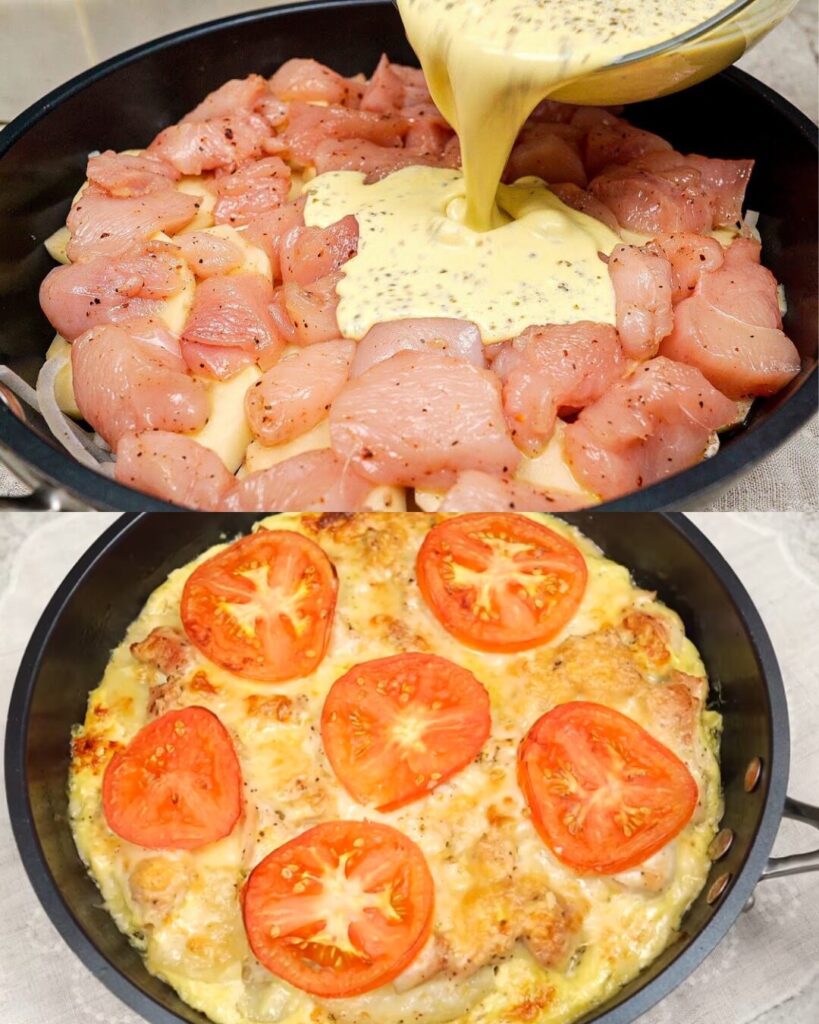 Chicken and Potato Bake with Gruyère Cheese Recipe