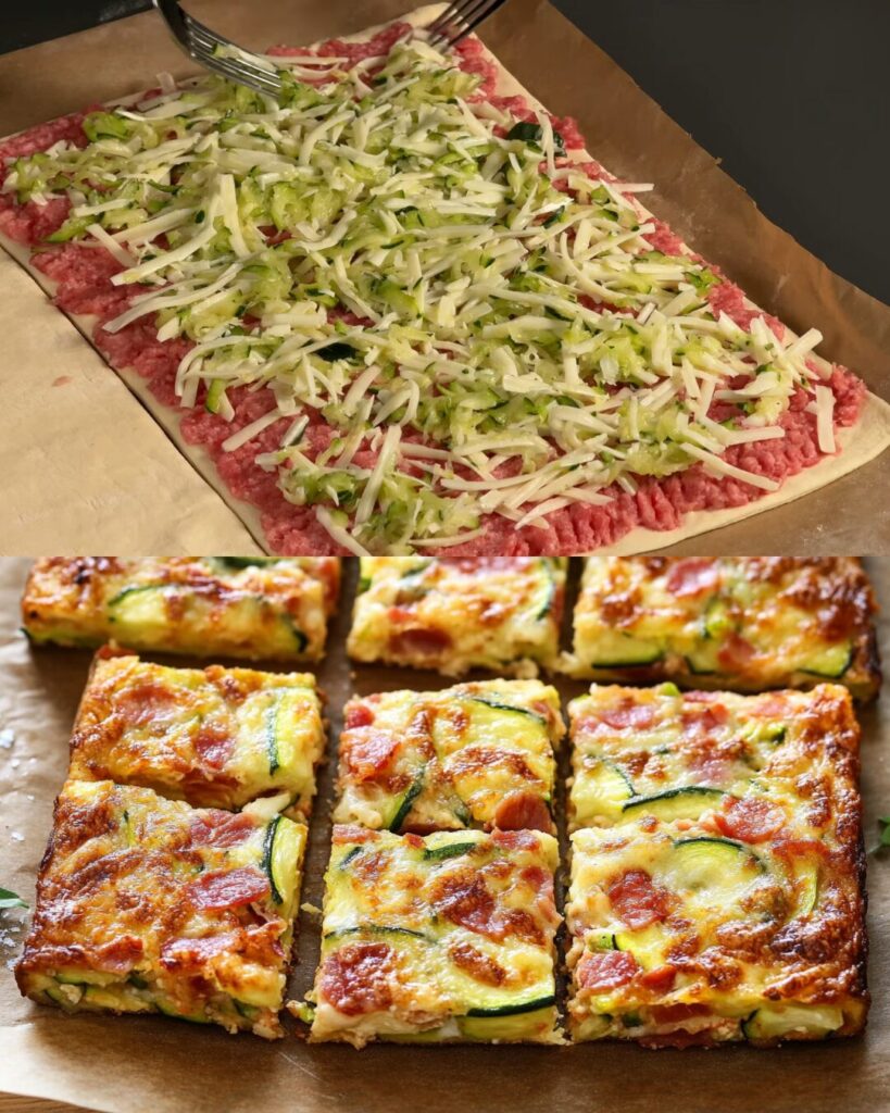 Zucchini and Bacon Slice