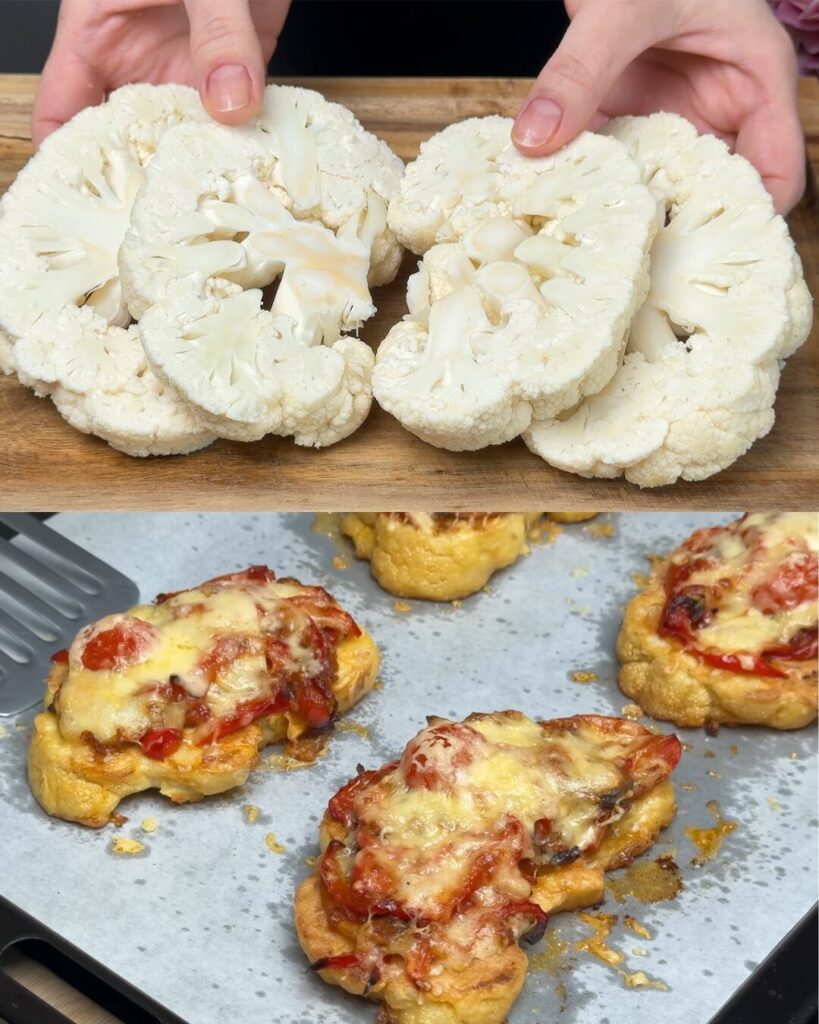 Baked Cauliflower with Vegetable Medley and Creamy Dip