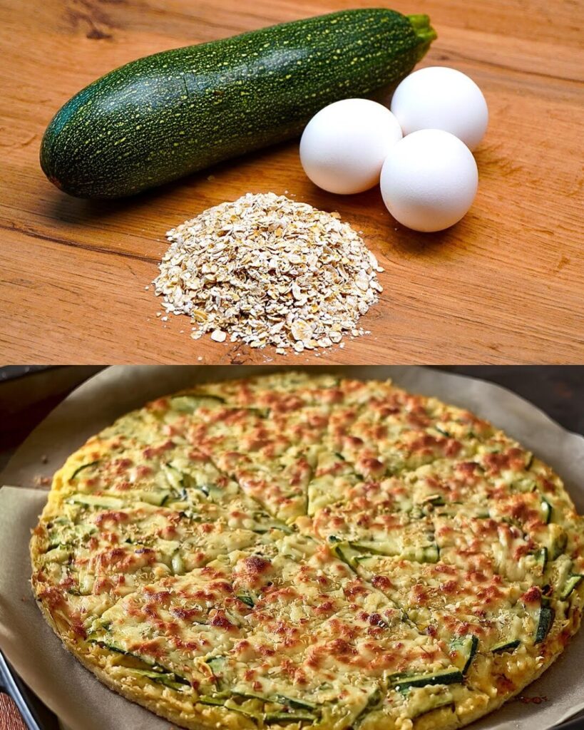 Zucchini and Mozzarella Frittata with Garlic and Basil