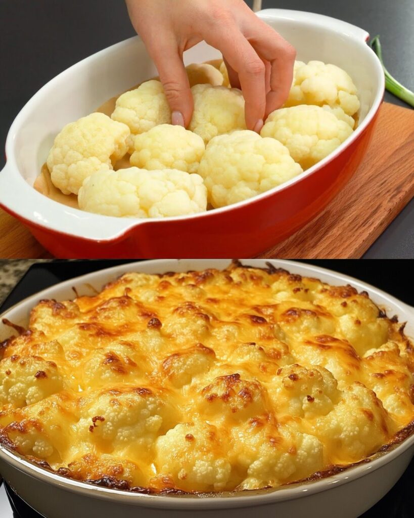 Cheesy Roasted Cauliflower Casserole