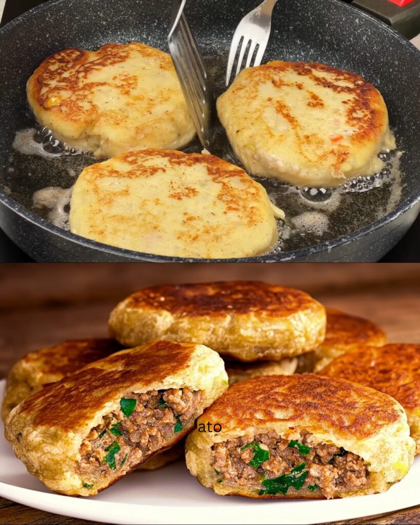 Potato Patties with Savory Meat Filling
