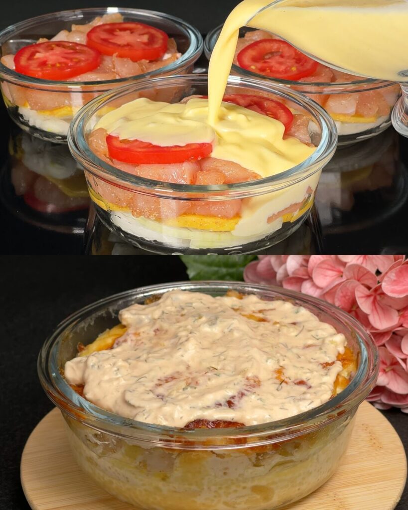 Chicken Fillets with Potato and Mozzarella