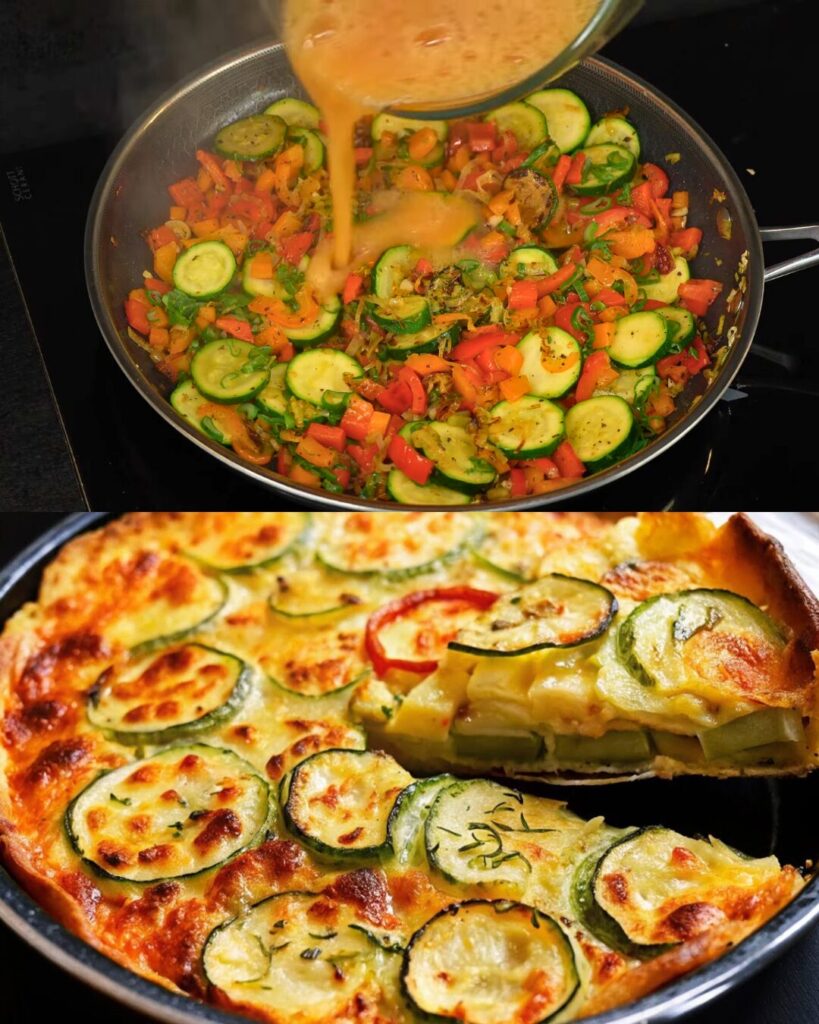 Veggie Frittata with Mozzarella