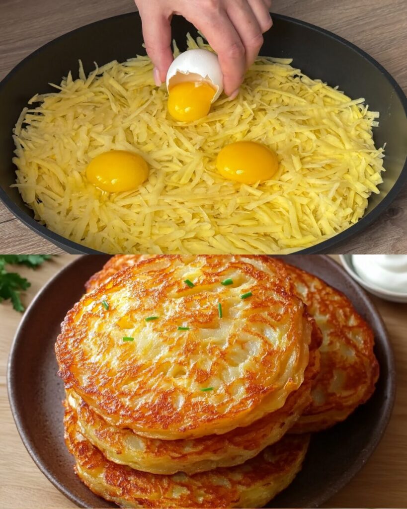 Cheesy Potato Pancakes