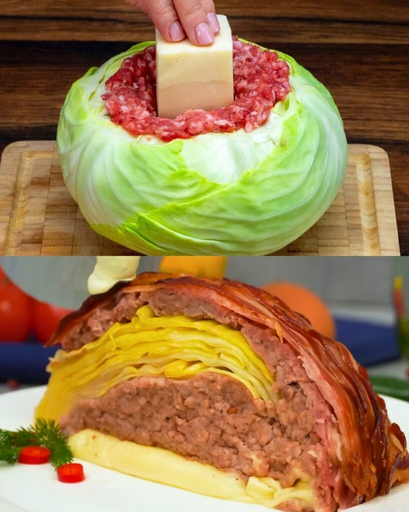 Bacon-Wrapped Cabbage Rolls with Creamy Dill Sauce
