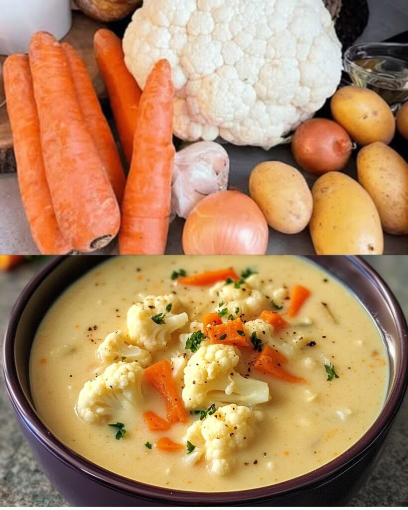 Creamy Cauliflower, Carrot, and Potato Soup