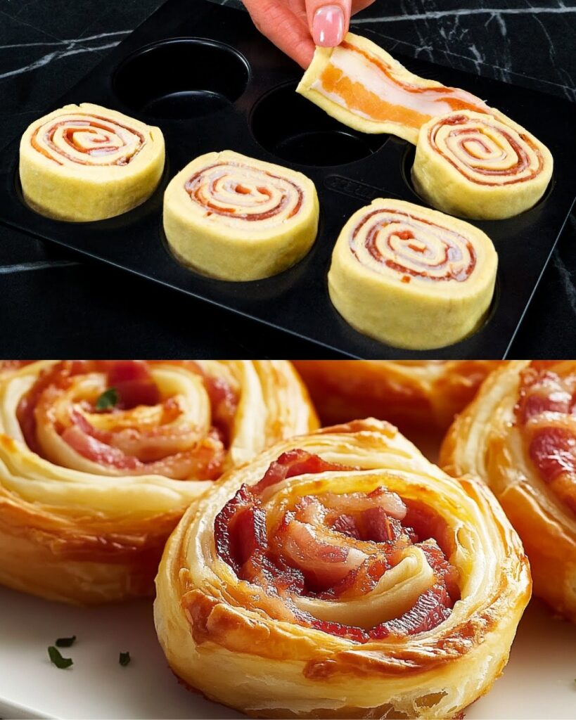 Bacon and Cheddar Puff Pastry Bites Recipe