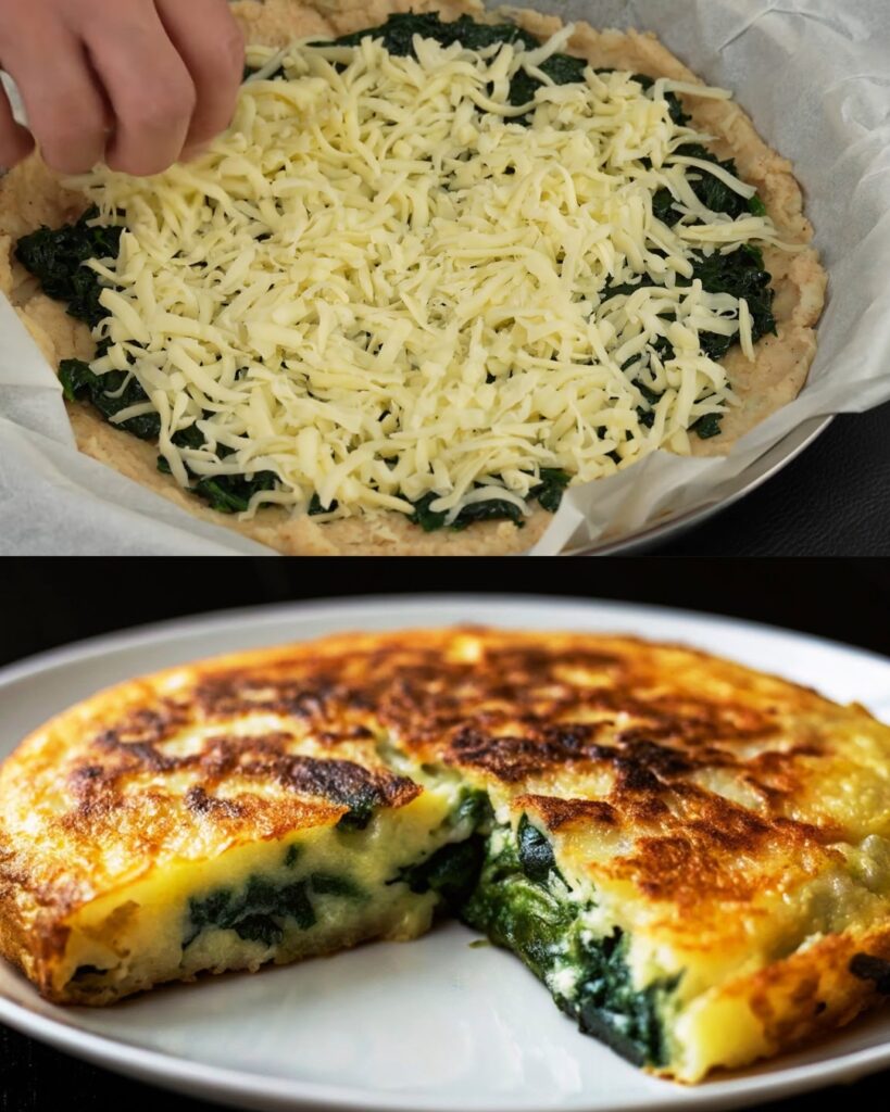 Spinach and Potato Cake