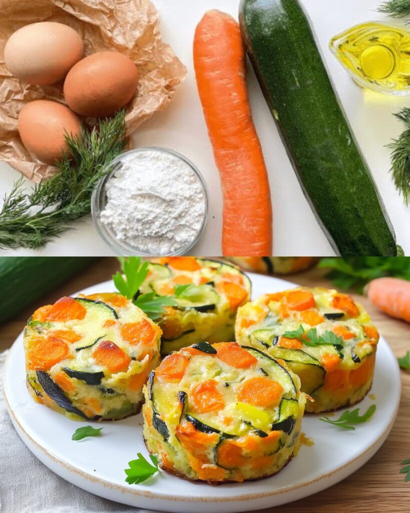 Zucchini and Carrot Fritters with Cheese and Garlic