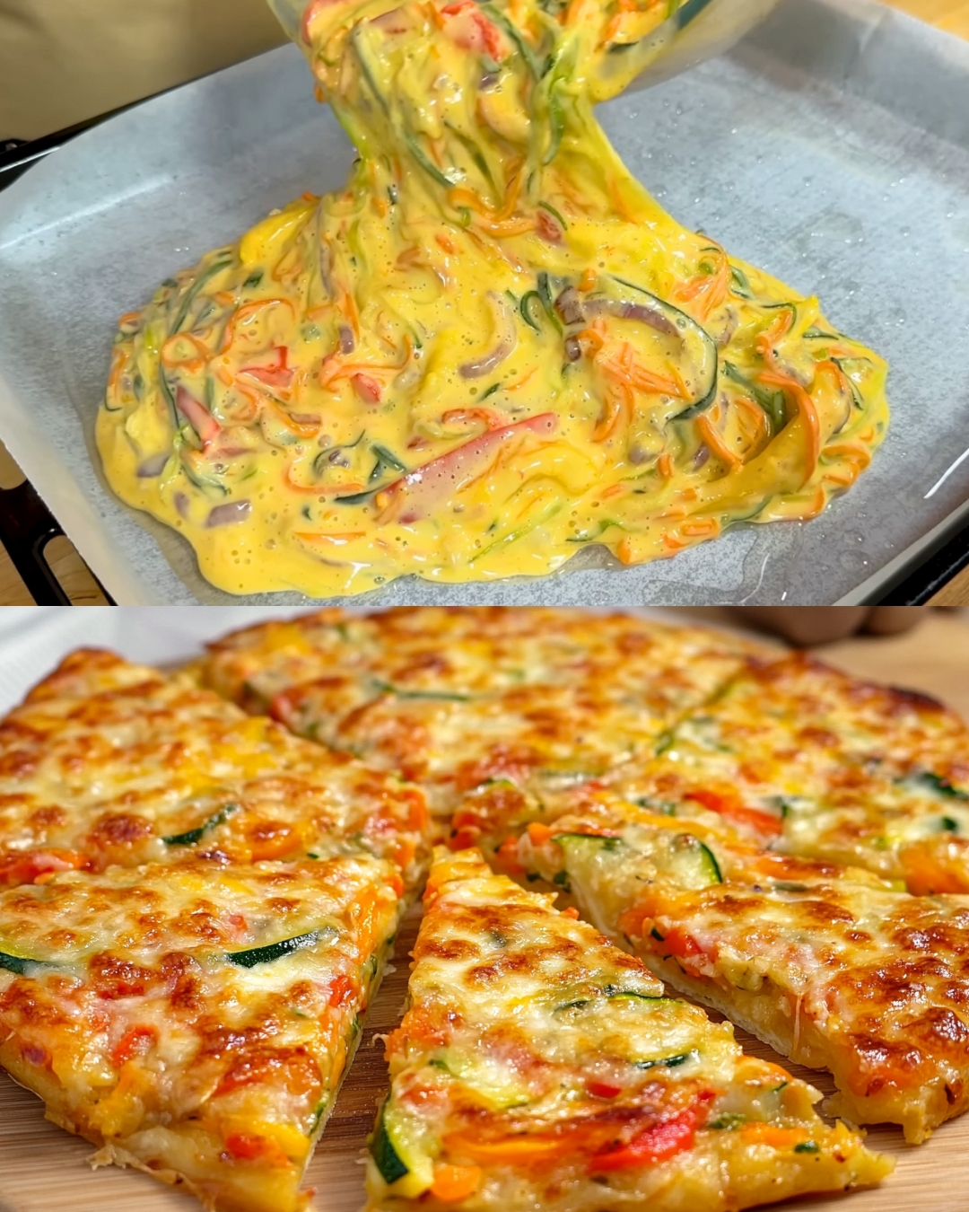 Vegetable Frittata with Cheese