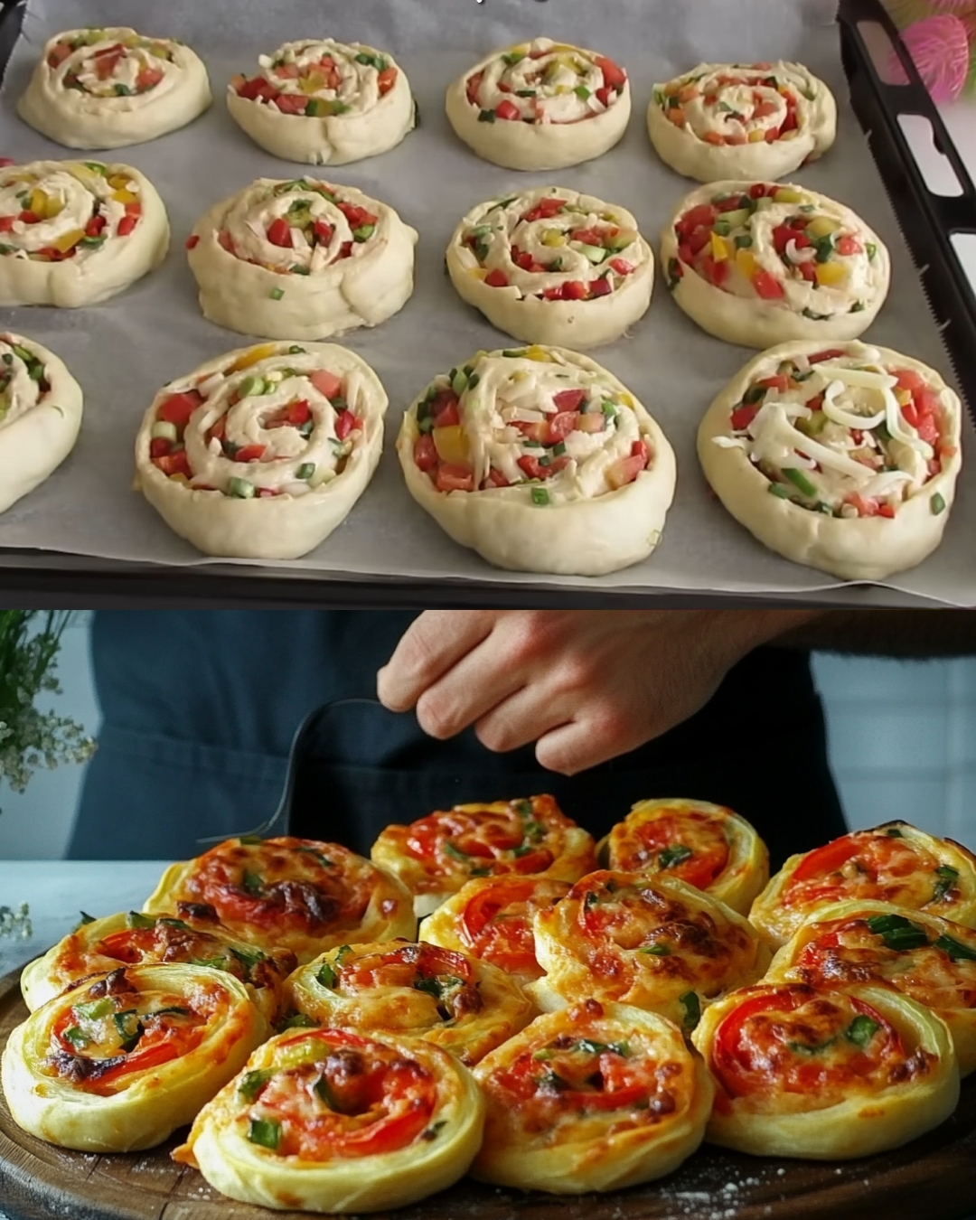 Stuffed Vegetable and Cheese Bread