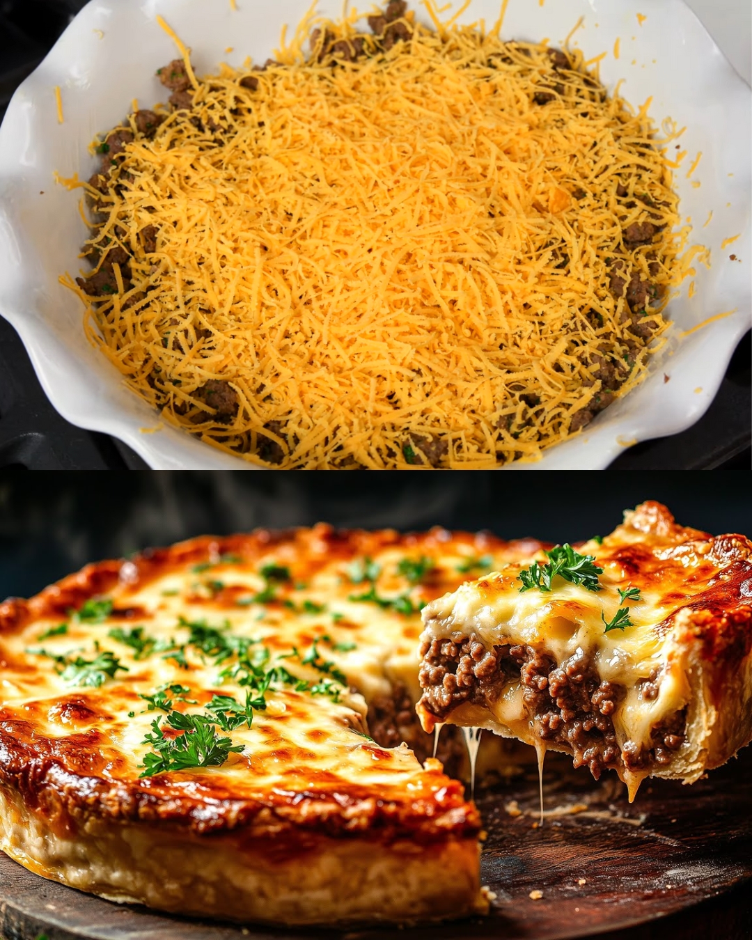 Impossibly Easy Cheeseburger Pie