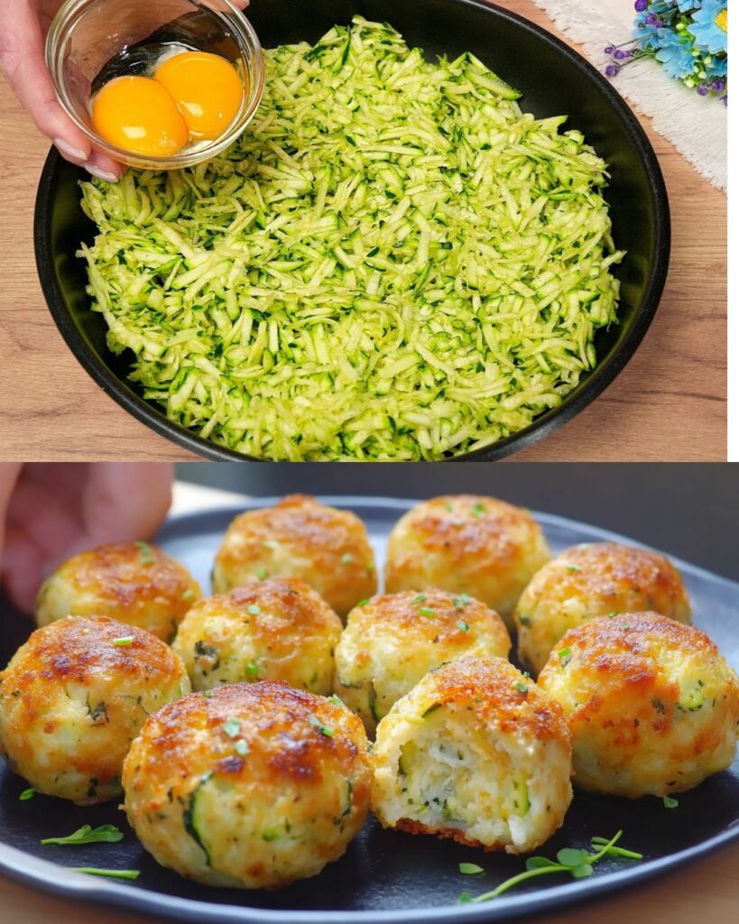 Cheesy Zucchini and Potato Balls