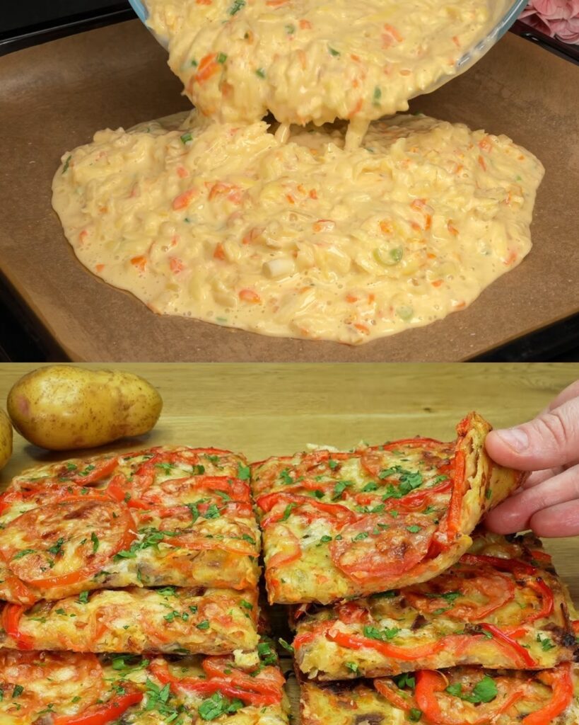 Vegetable Frittata with Cheese and Yogurt