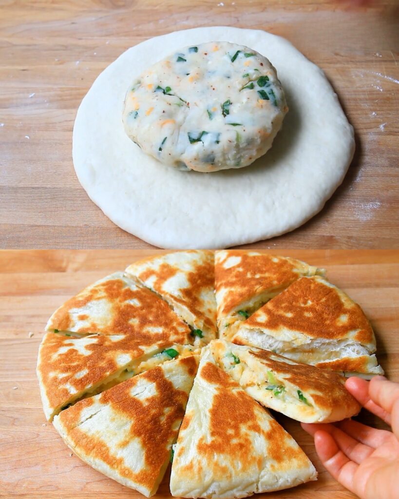 Potato and Cheese Flatbread
