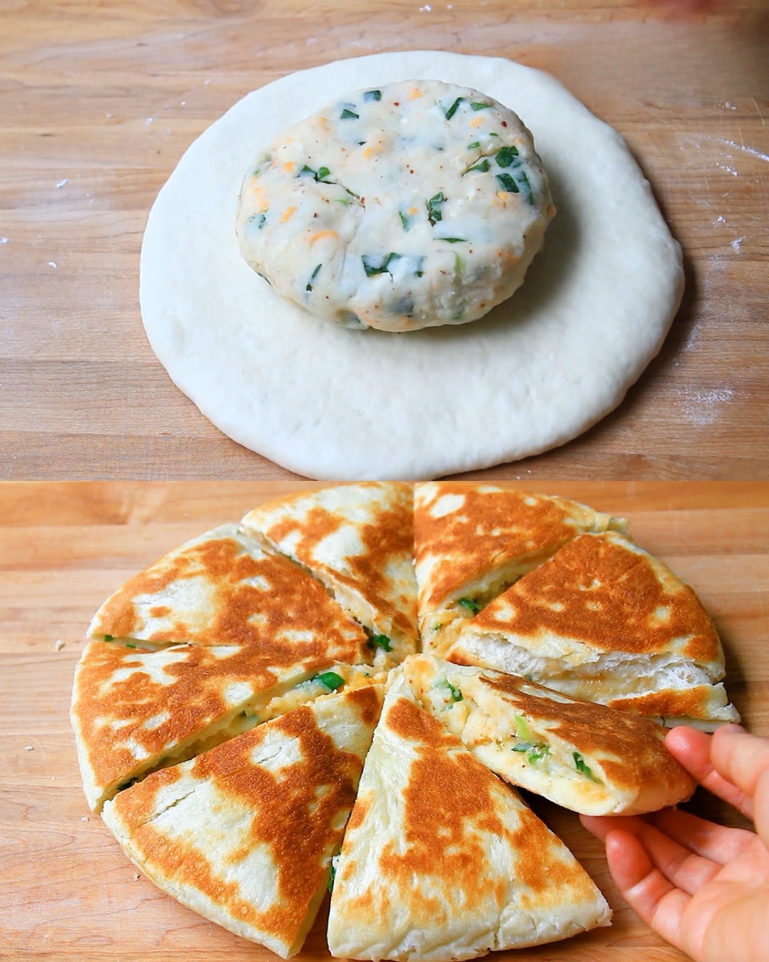 Potato and Cheese Flatbread