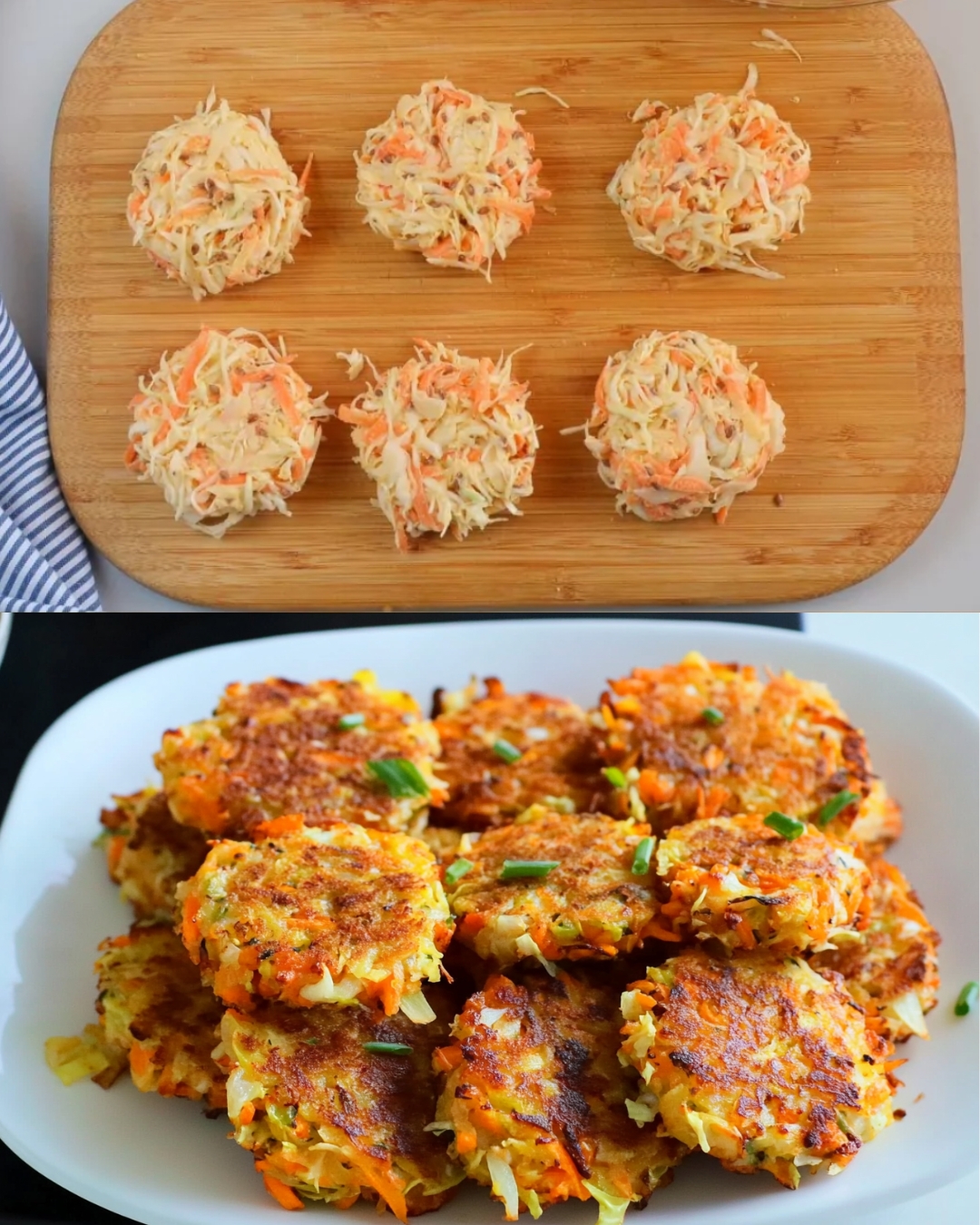 Cabbage and Carrot Flaxseed Patties Recipe