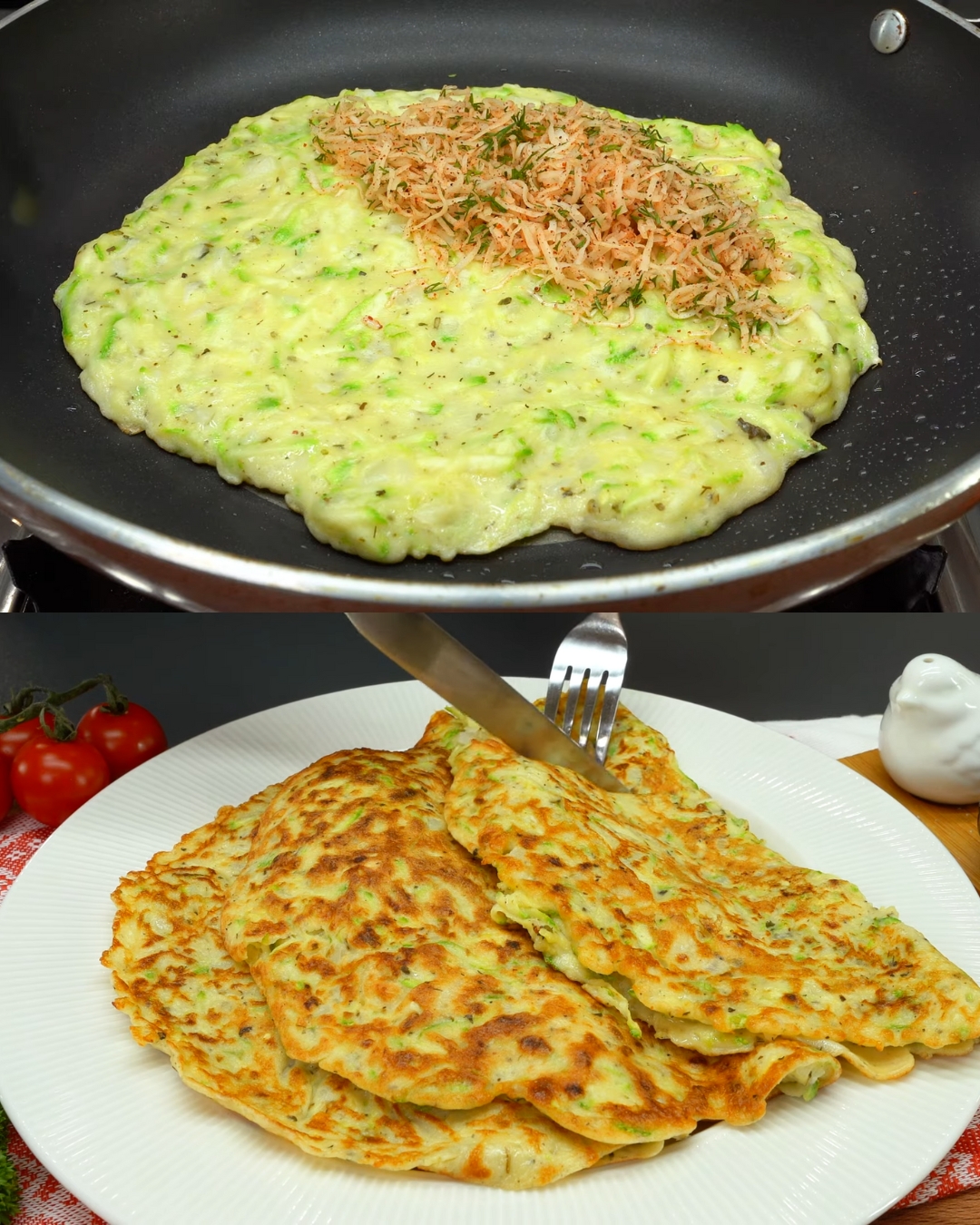 Zucchini and Sausage Skillet with Mozzarella and Herbs