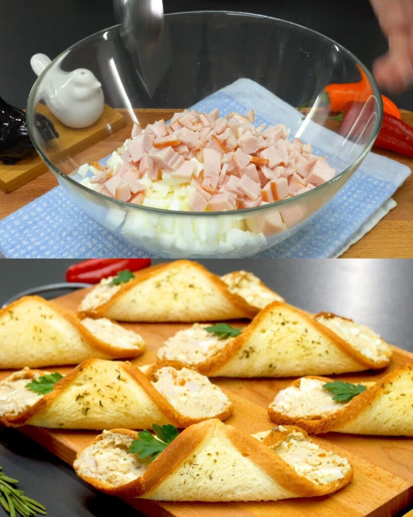 Tuna and Egg Stuffed Toast Bites