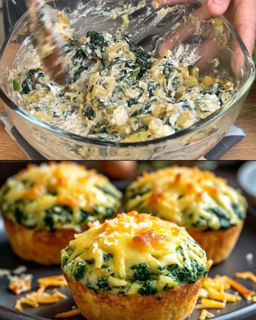 Spinach and Ricotta Muffins Recipe finished dish