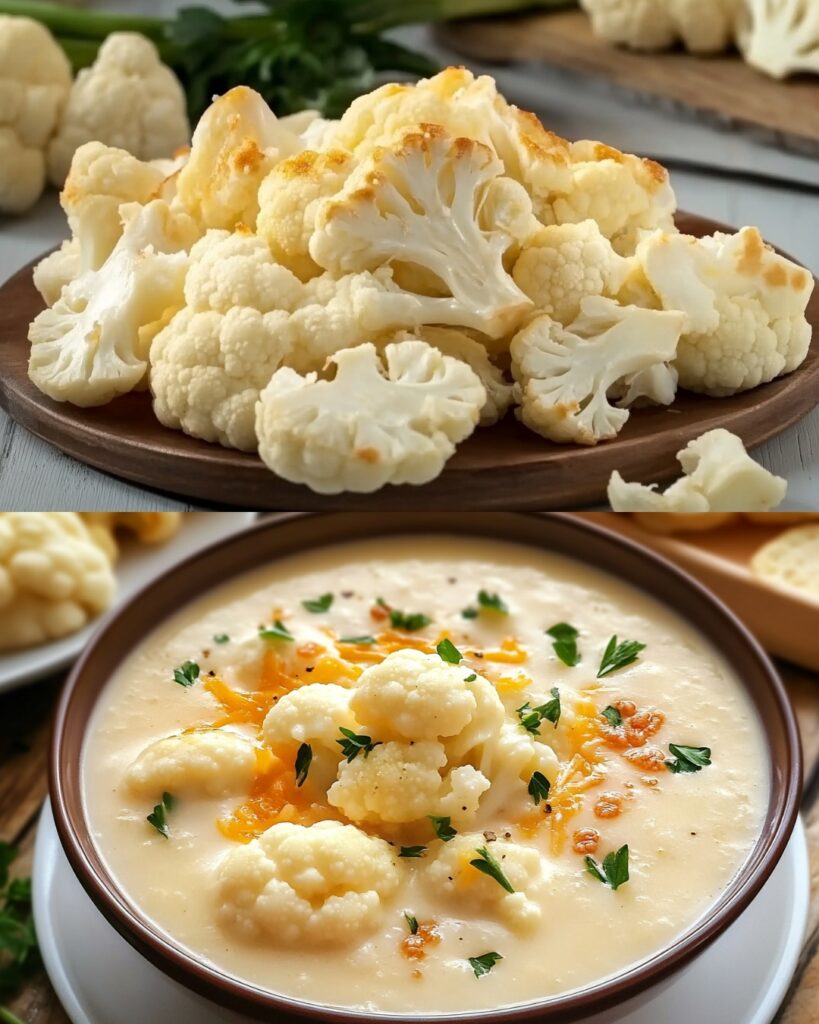 Cheesy Cauliflower Soup Recipe