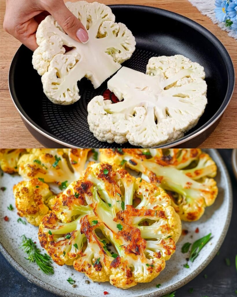 Spicy Cauliflower Steaks with Vegan Mayo