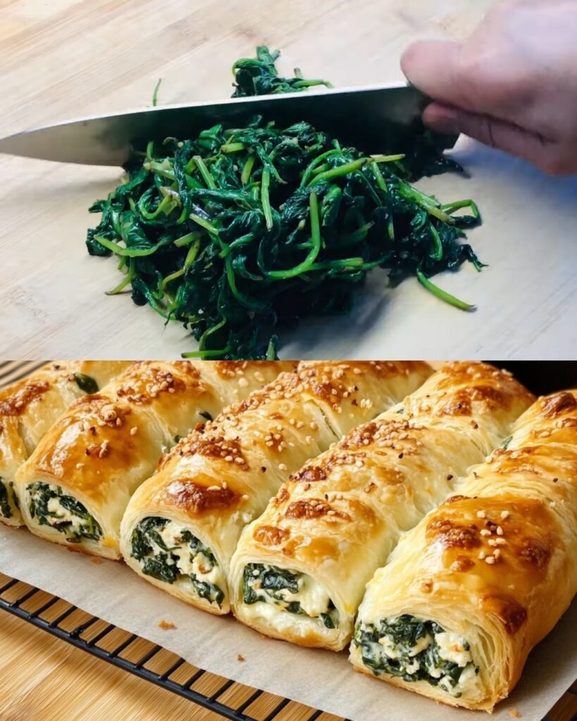 Spinach and Cheese Puff Pastry Bites