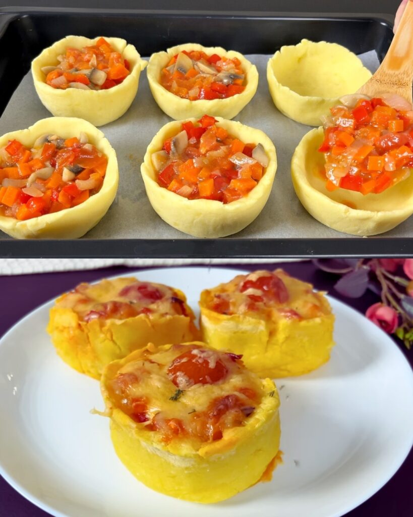 Mashed Potato Casserole with Veggie Filling
