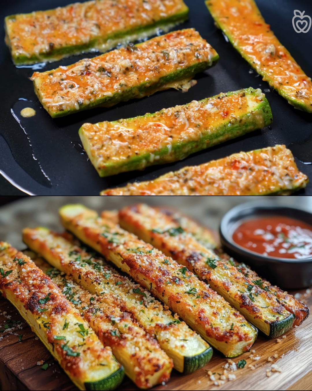 Crispy Zucchini Sticks with Herbed Yogurt Dip