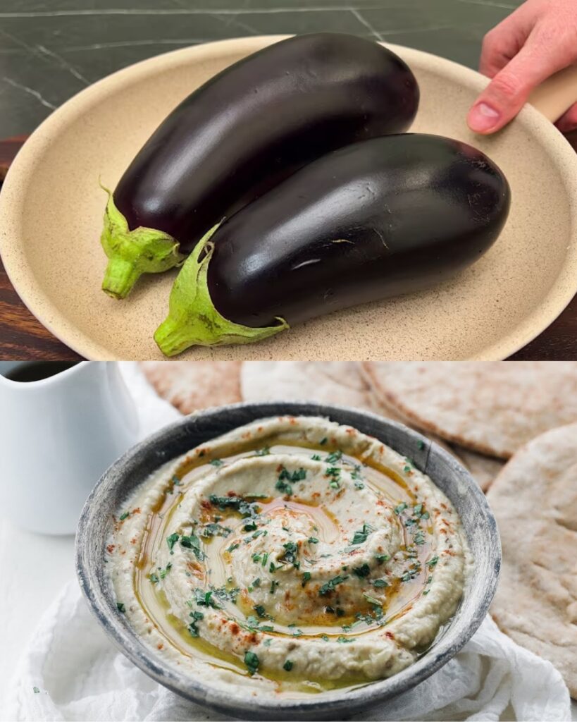 Smoky Eggplant Dip with Garlic Confit and Tahini