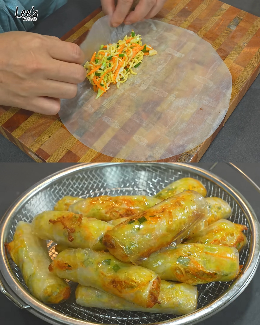 Cabbage Rolls with Egg and Noodle Filling