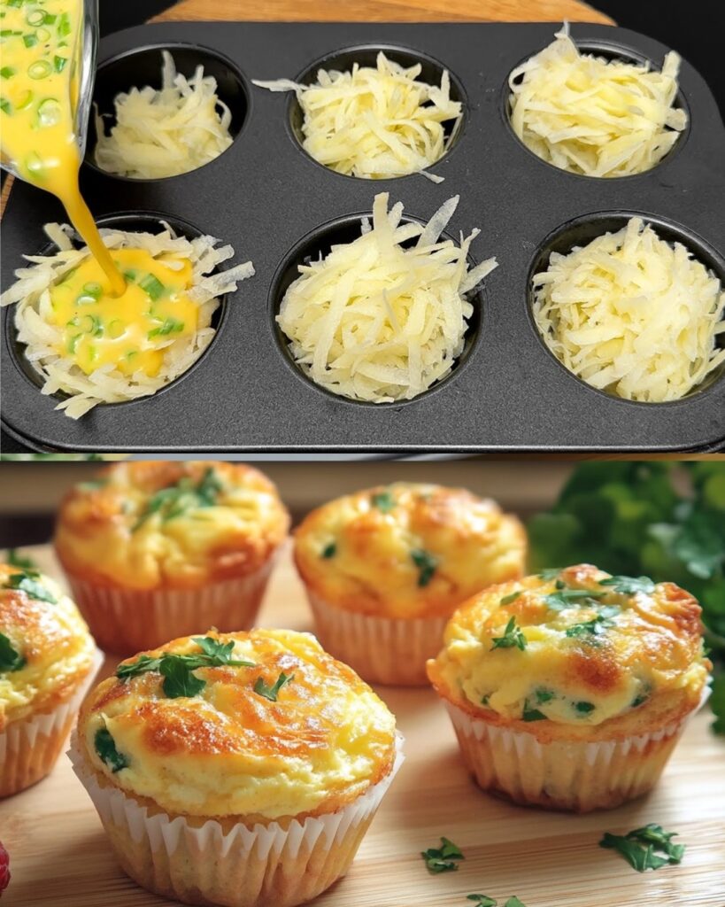 Savory Breakfast Muffins with Bacon, Cheese, and Vegetables