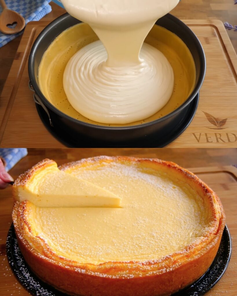 Delicious Creamy Yogurt and Quark Cake