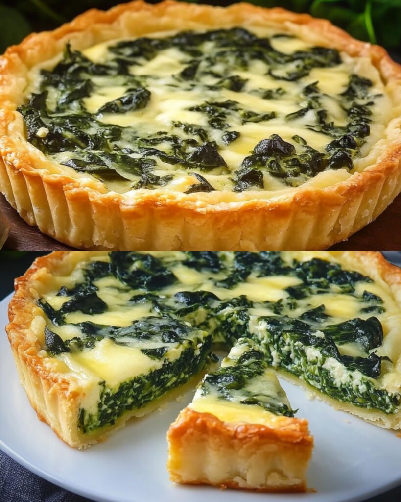Cheesy Spinach Tart Recipe