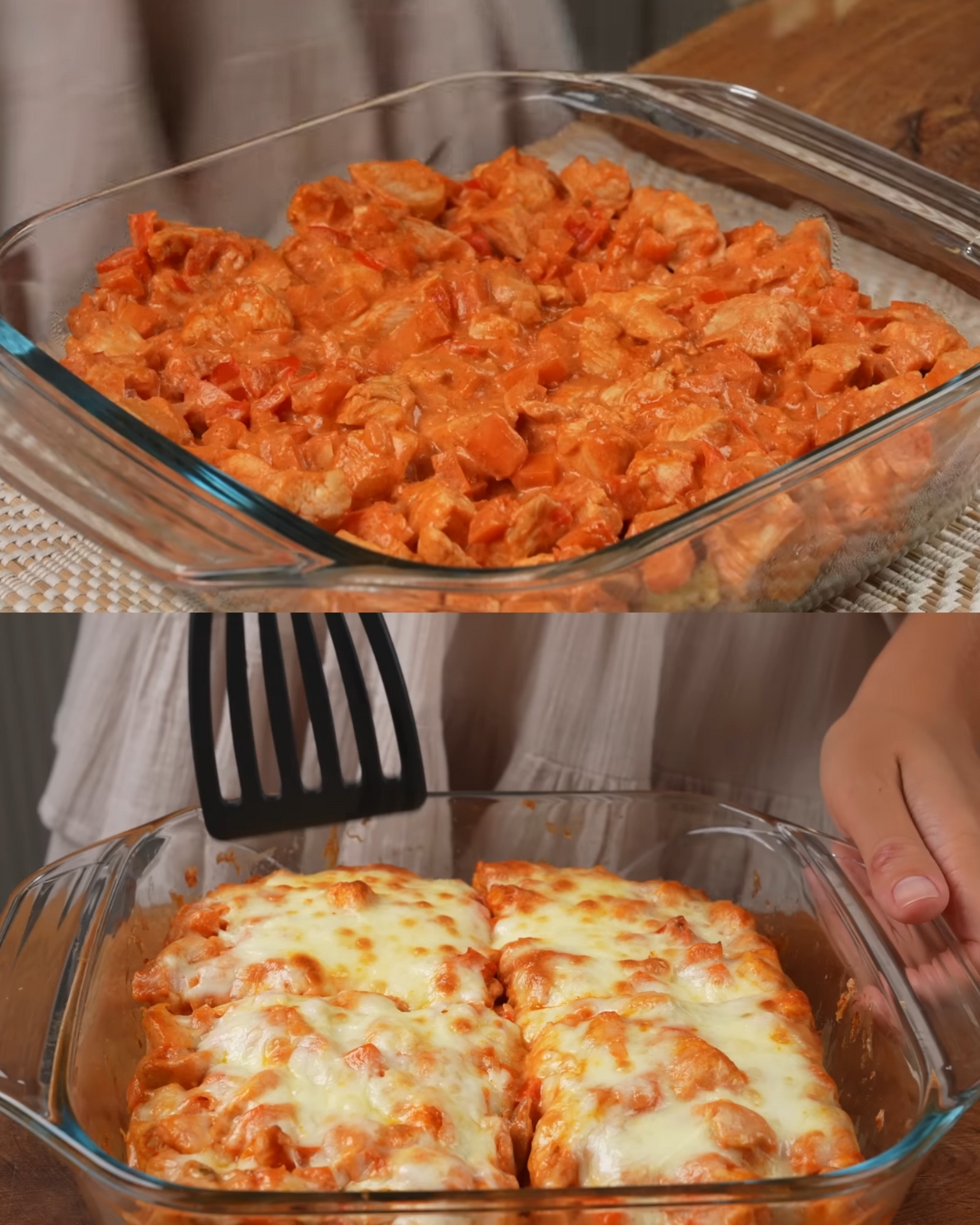 Creamy Chicken and Vegetable Bake with Cheese