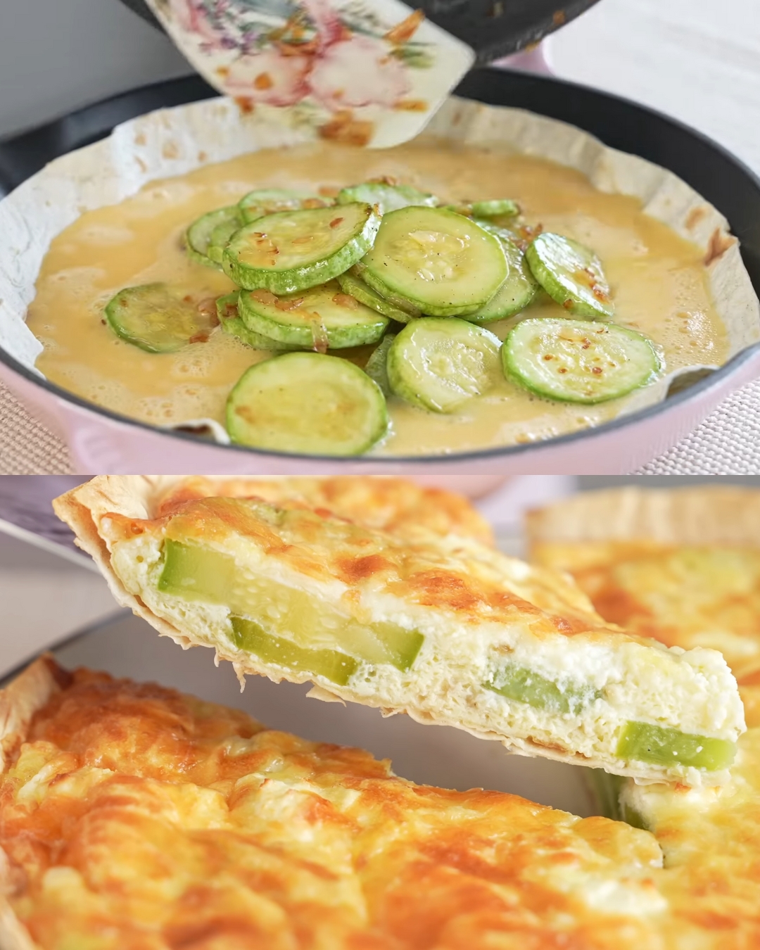 Cheesy Zucchini Tortilla Bake