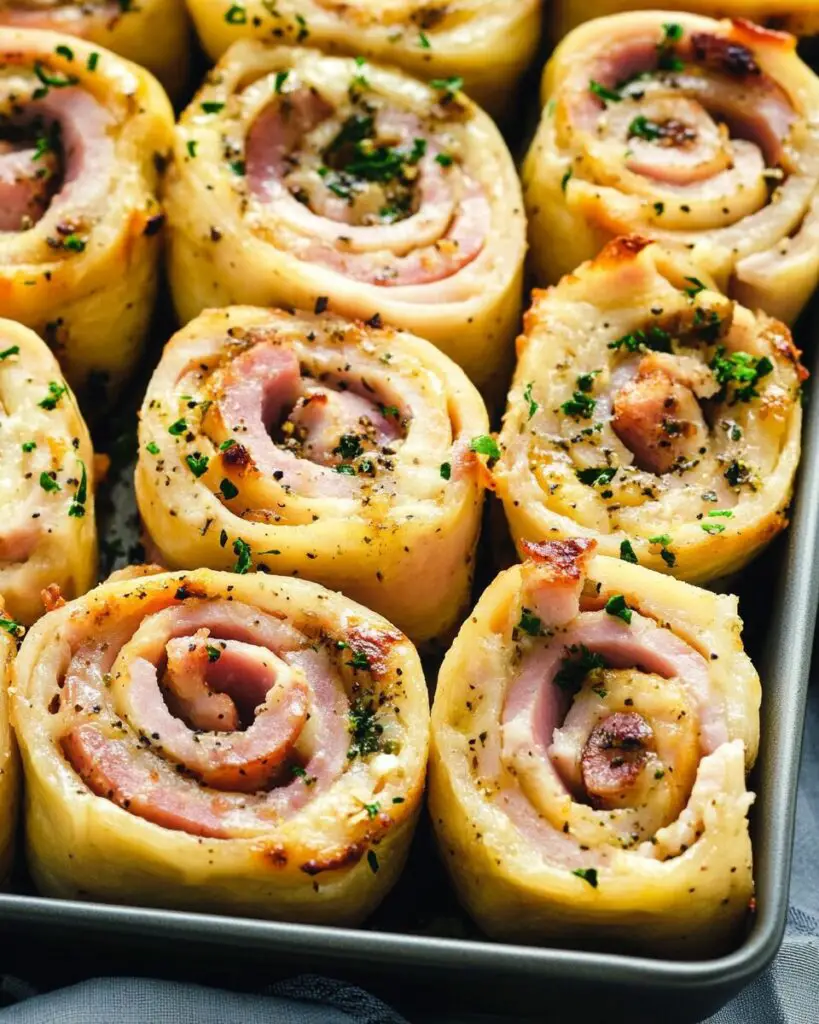 Hot Ham and Swiss Pinwheels