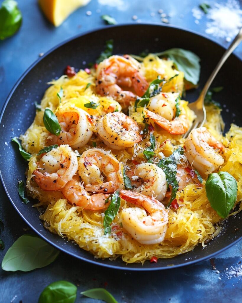 Shrimp Scampi Spaghetti Squash