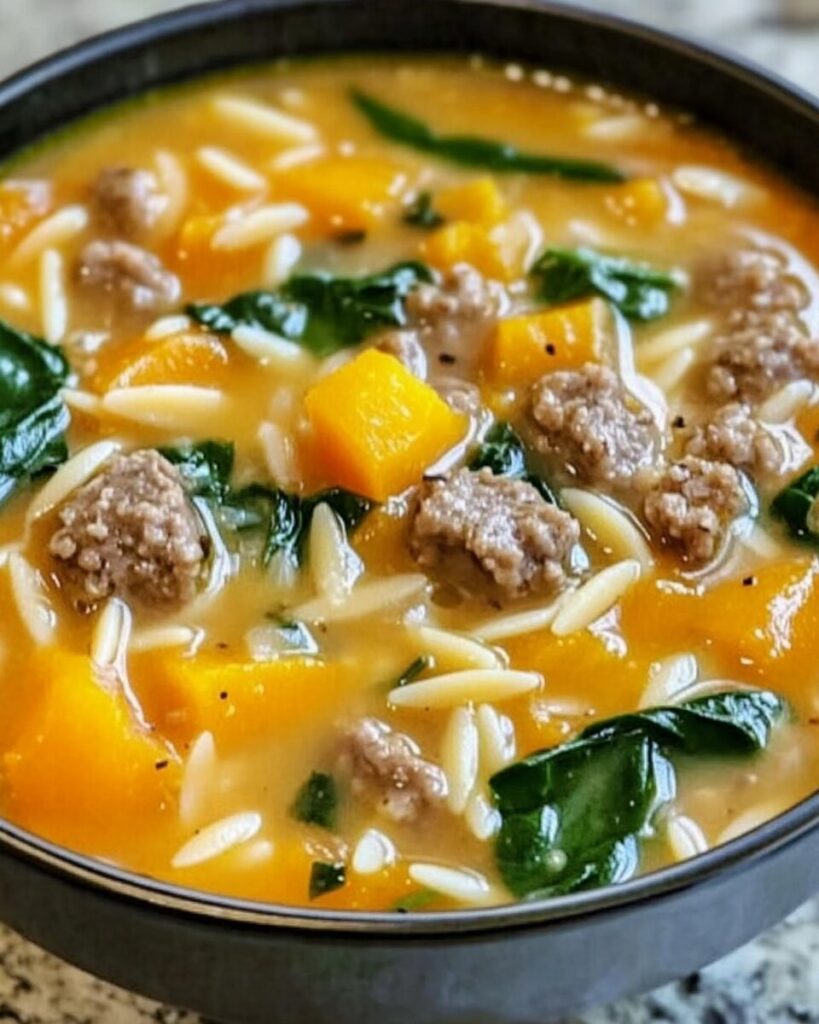 Butternut Squash and Sausage Soup