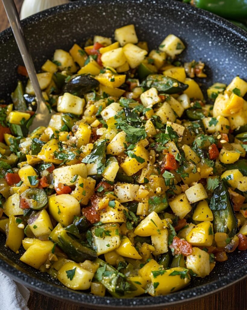 Calabacitas with Roasted Poblano Peppers